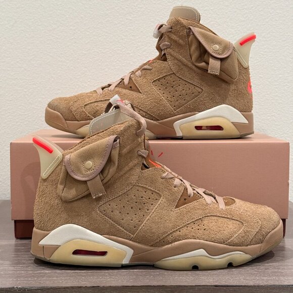 Jordan 6 Retro Travis Scott British Khaki - Picture 1 of 14